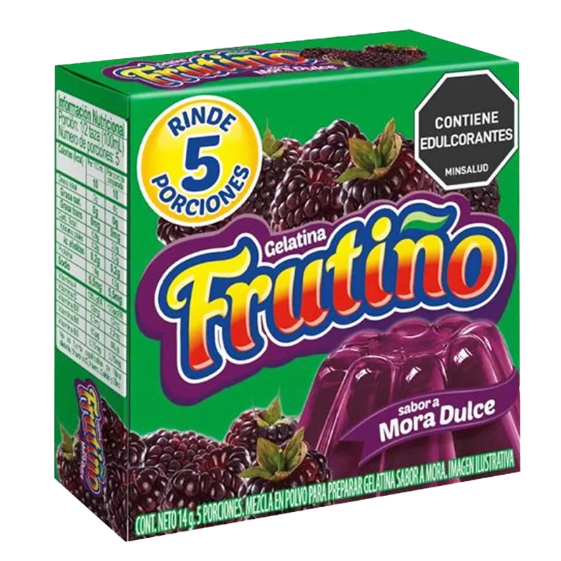 GELATINA FRUTIÑO MORA X 14 GR